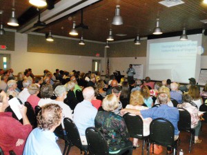 Over 200 Eastern Shore residents participated in the CAWG's Coastal Flooding Workshop in 2012.